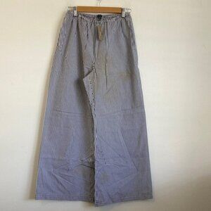 J Crew Womens Cosmo pant in oxford stripe Small Navy Stripe